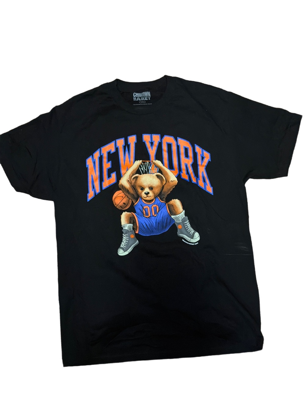New York Bear Graphic Black Short Sleeve Tee